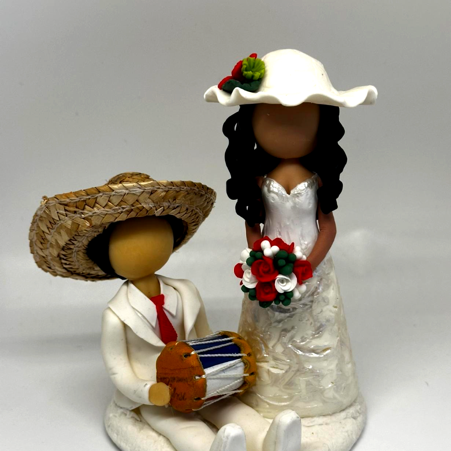 Cake topper boda
